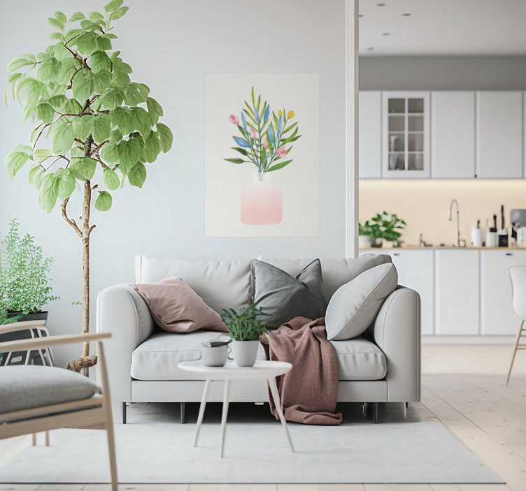 Blommor i en kruka Posters  - Tenstickers