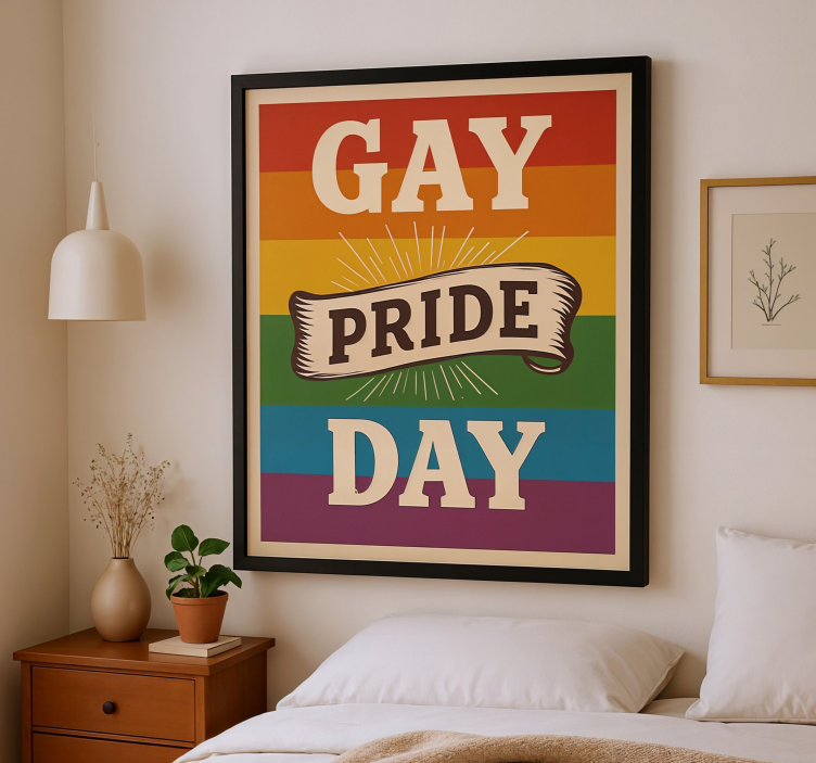 Gay pride-dagen Poster text - Tenstickers