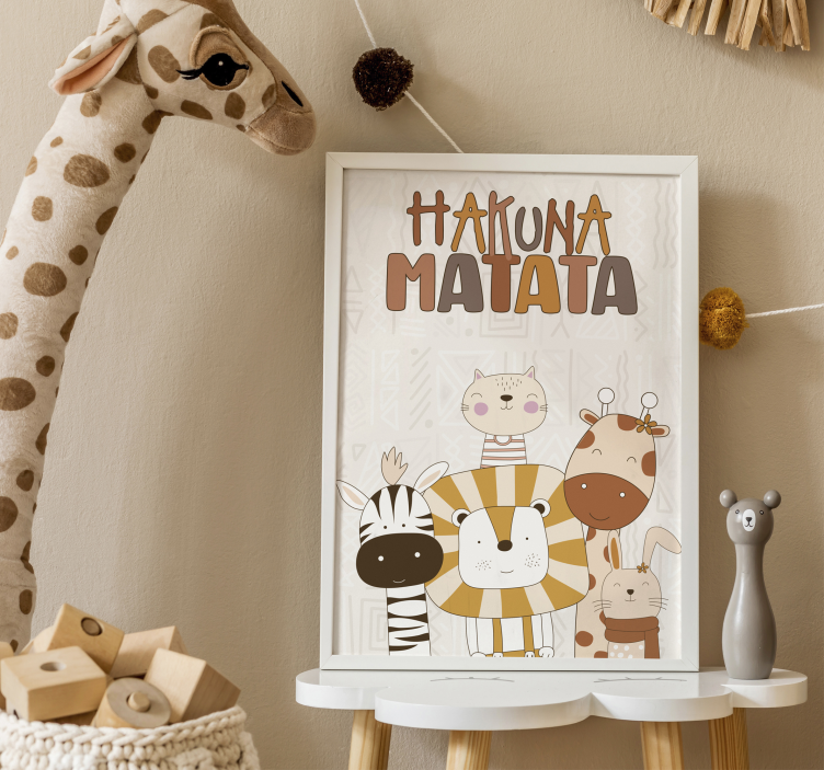 Hakuna matata Poster barnrum - Tenstickers