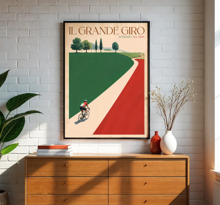 il grande giro Poster cykling - Tenstickers