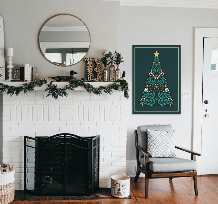 Julgran affischtryck - Tenstickers