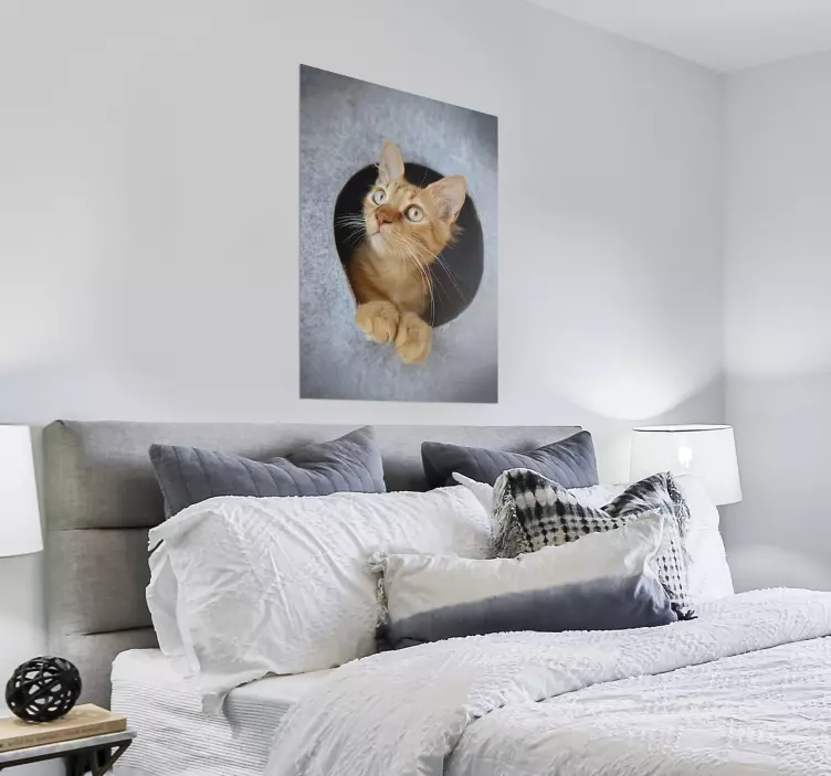 Kikar katt affisch print design - Tenstickers