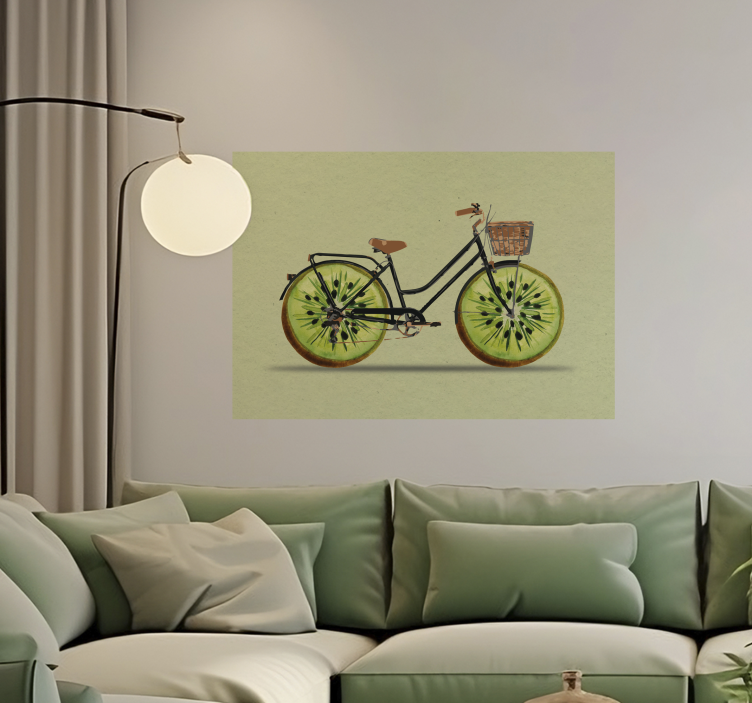 Kiwi cykel Poster vardagsrum - Tenstickers