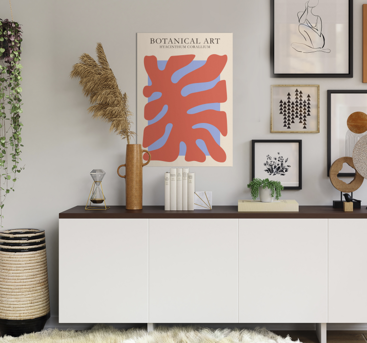 Korall design affischtryck - Tenstickers