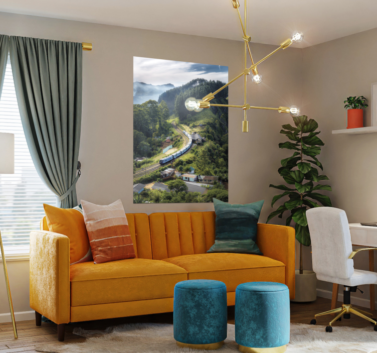 Landskap tåg poster - Tenstickers