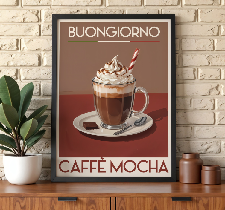 mocha kaffe Poster vintage - Tenstickers