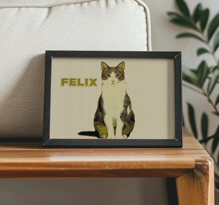 Personlig illustration halvton Poster andra djur - Tenstickers