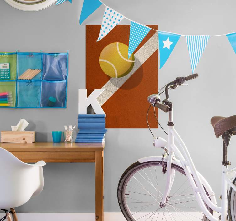 Tennisboll design affisch - Tenstickers