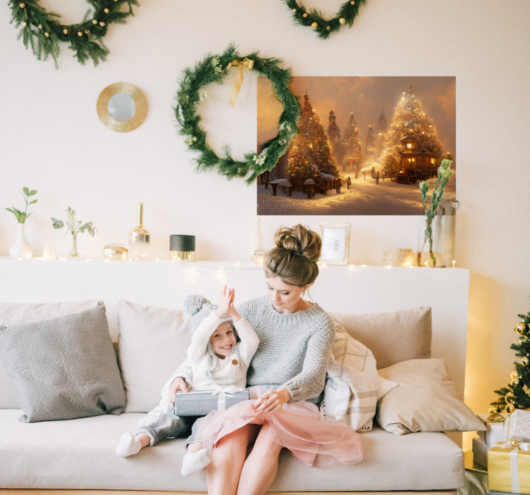 Vinter underland klistermärke - Tenstickers