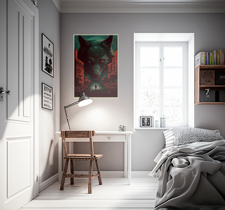 Wolf filmaffisch djur affisch - Tenstickers