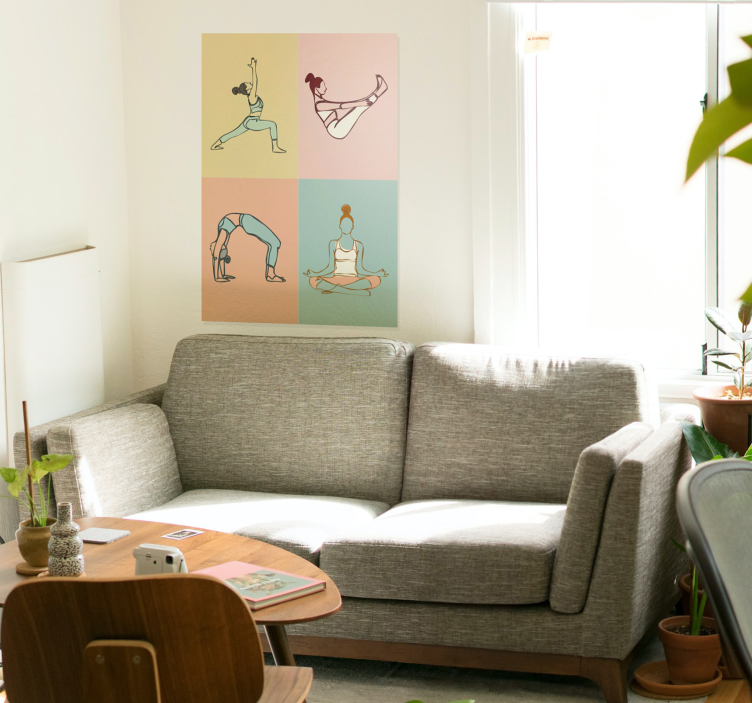 Yoga Poster annan sport - Tenstickers