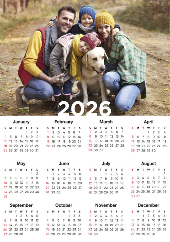 Kalender 2025 Personliga posters - Tenstickers