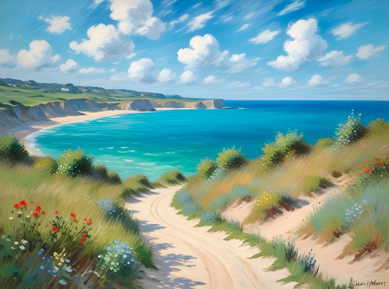 Vacker havsutsikt Affischer landskap - Tenstickers