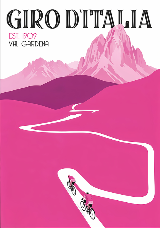 val gardena Poster cykling - Tenstickers