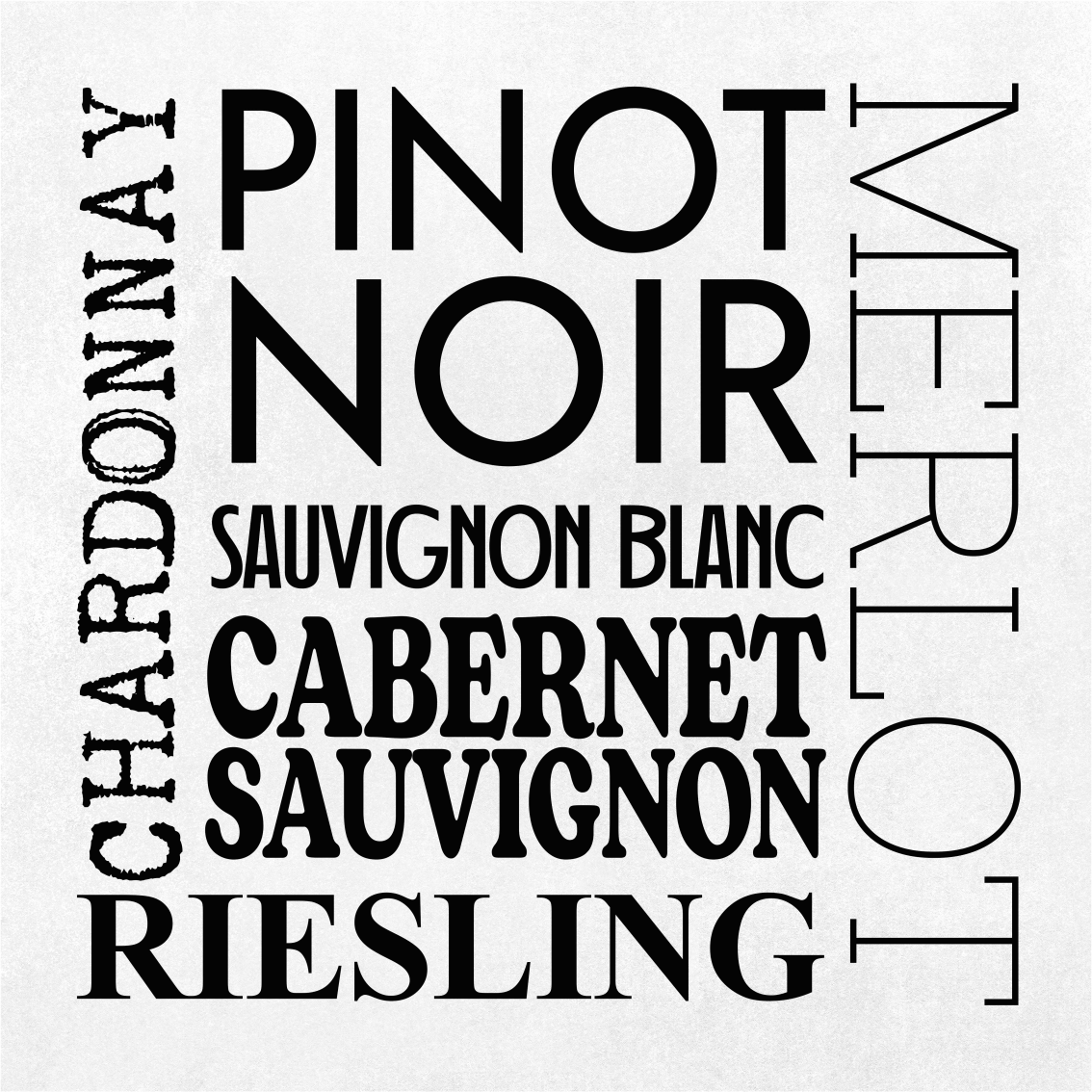 Poster kök vintyper - Tenstickers