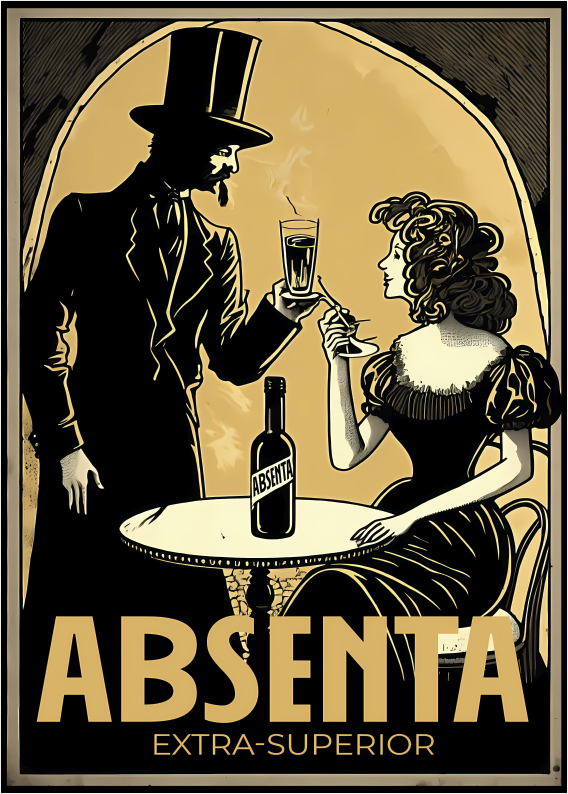 Licor absenta poster kök - Tenstickers