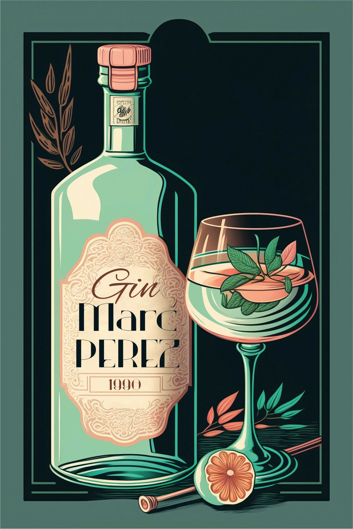 Gintonic poster kök - Tenstickers