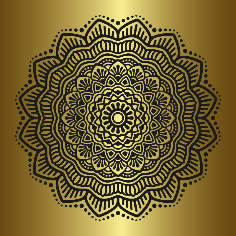Mandala poster vardagsrum - Tenstickers