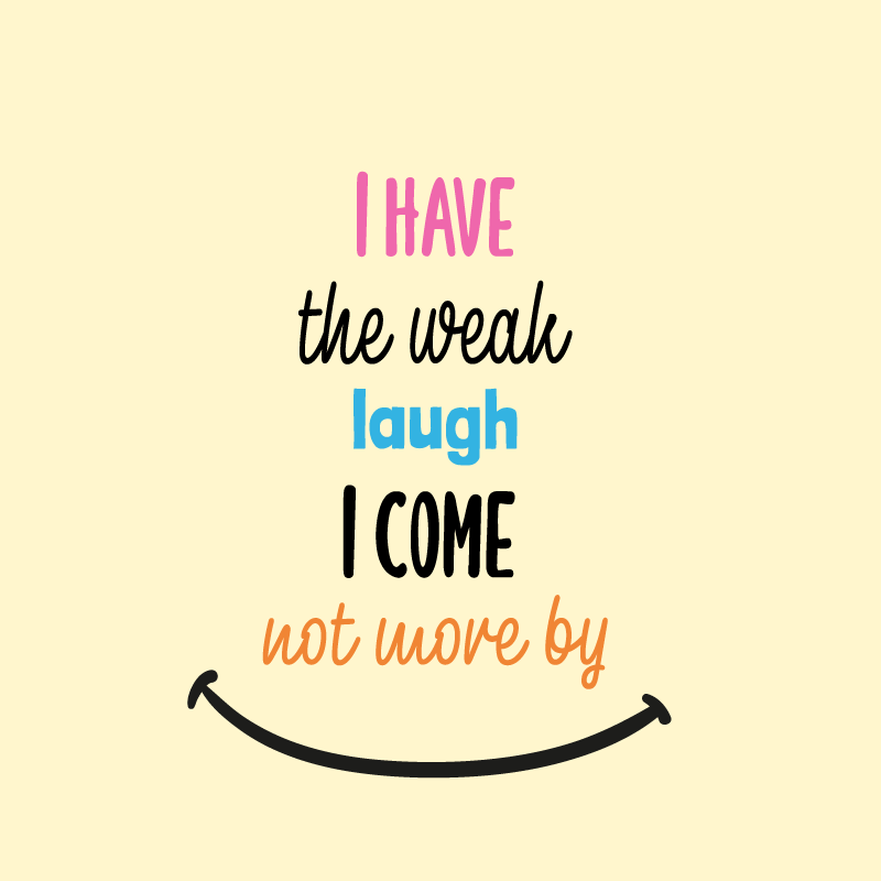 Poster vardagsrum jag har det svaga skrattet - Tenstickers