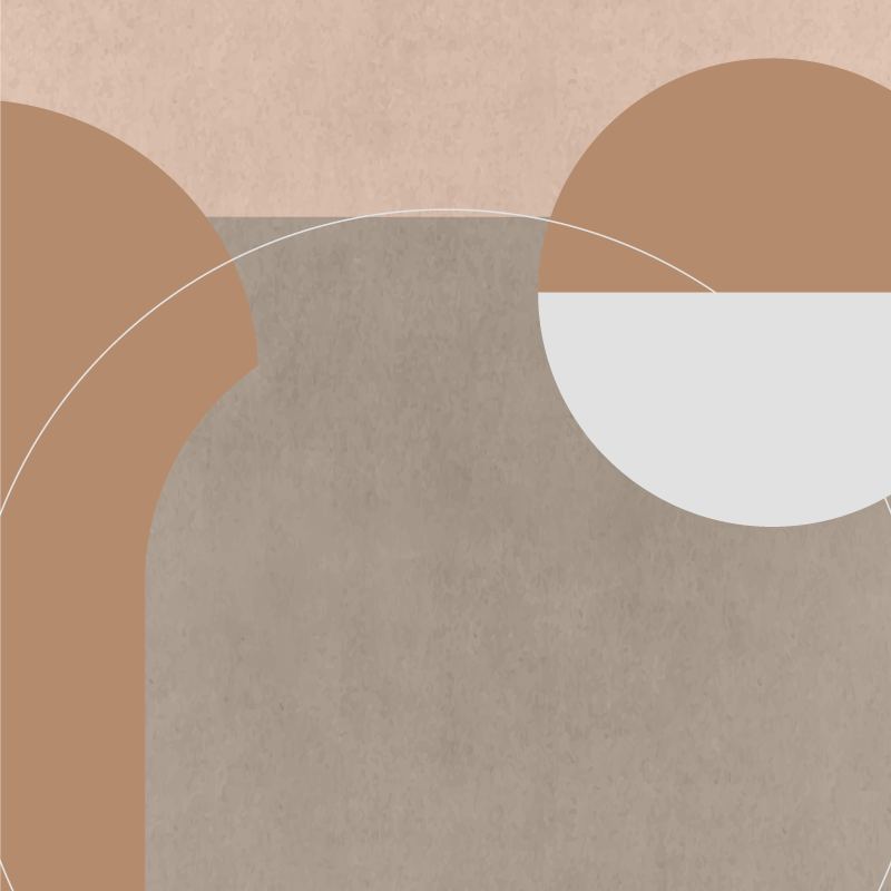 Poster vardagsrum oregelbunden geometrisk stil - Tenstickers