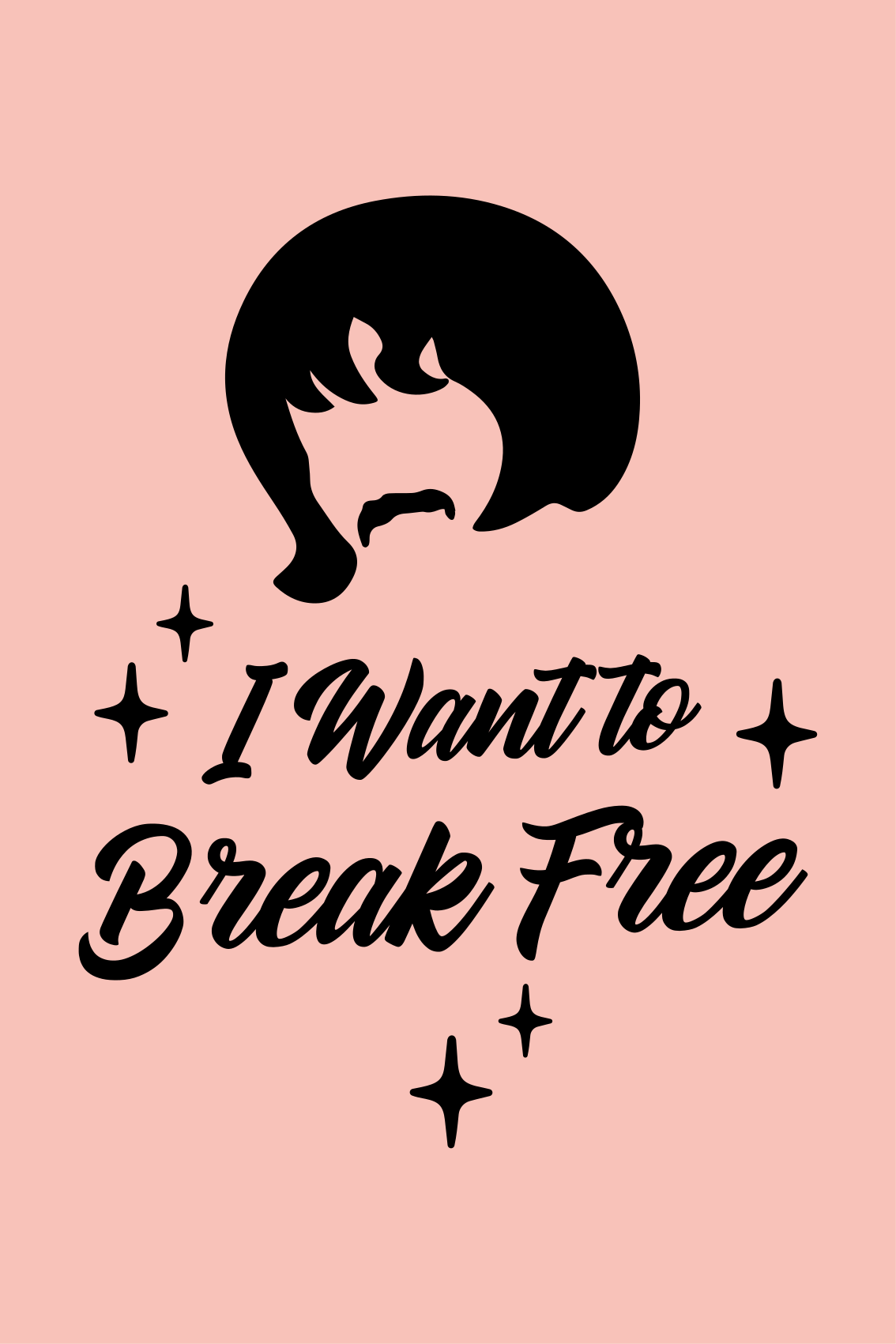 Poster text ikonisk fras inspiration - Tenstickers