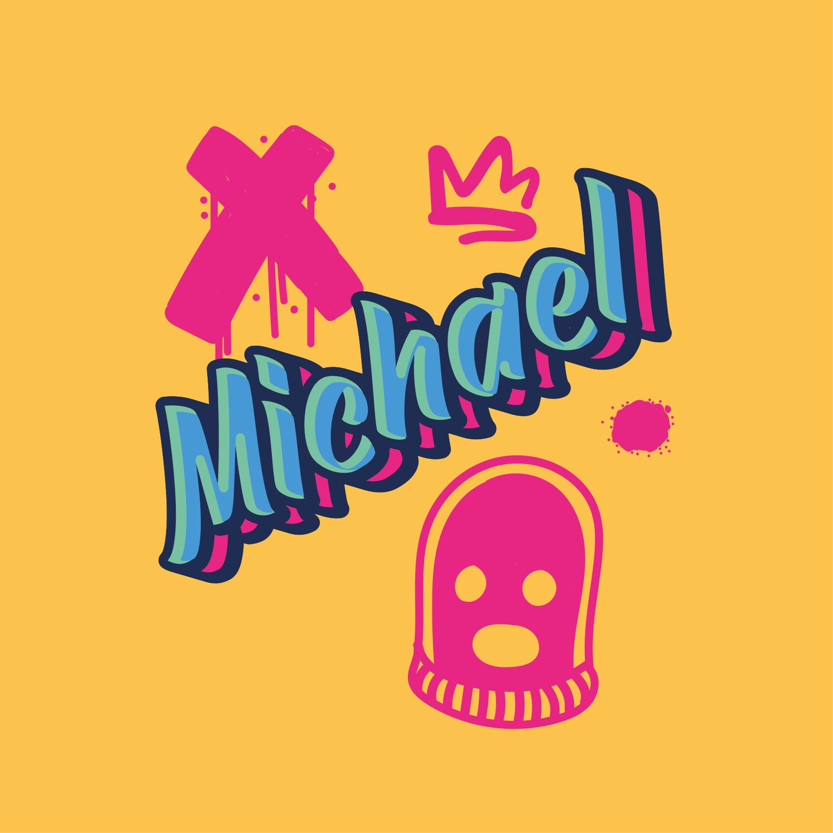 Poster ungfödd med fet stiluttryck - Tenstickers