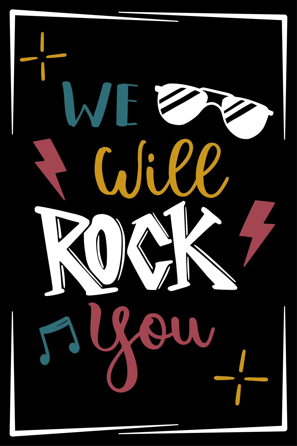 Poster ungfödd rocka din anda - Tenstickers