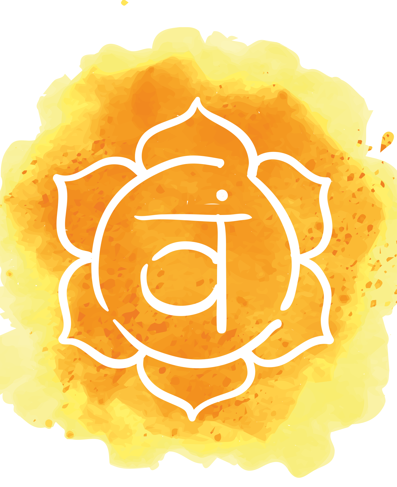Zen poster vacker sakralchakra symbol - Tenstickers
