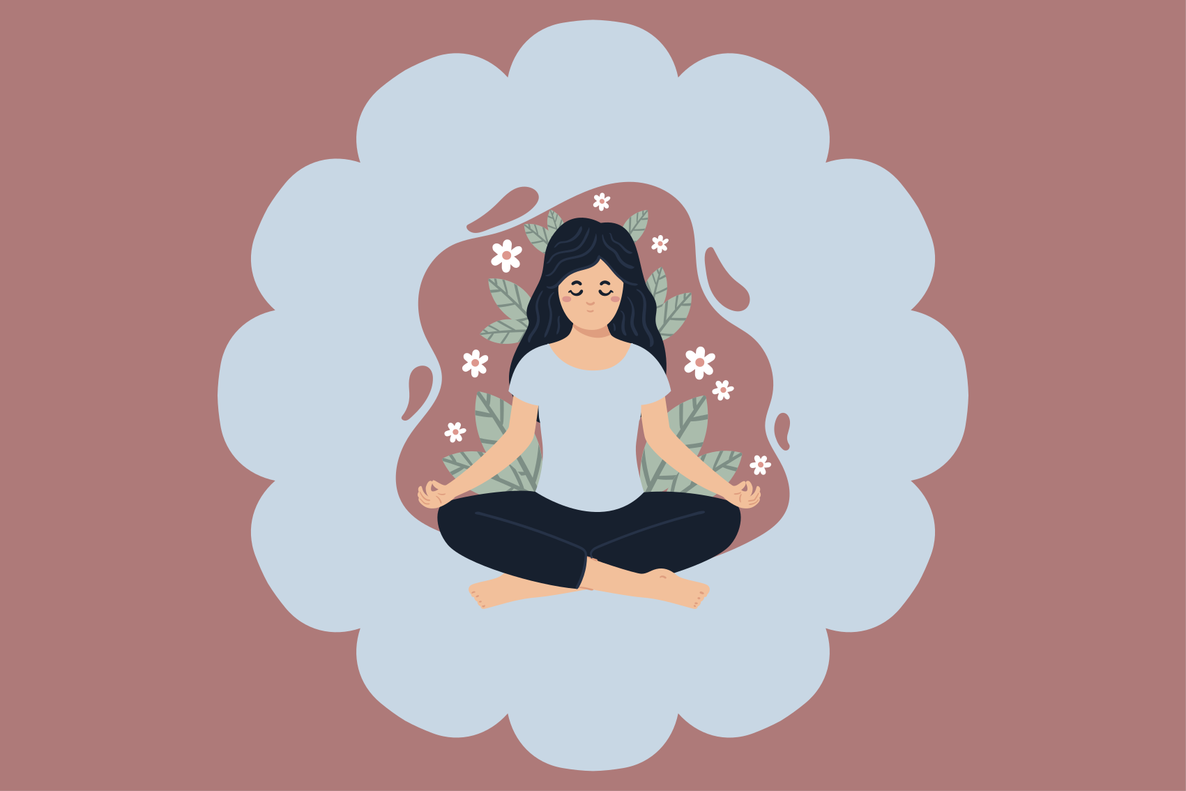 Posters sport yoga praktik illustration - Tenstickers