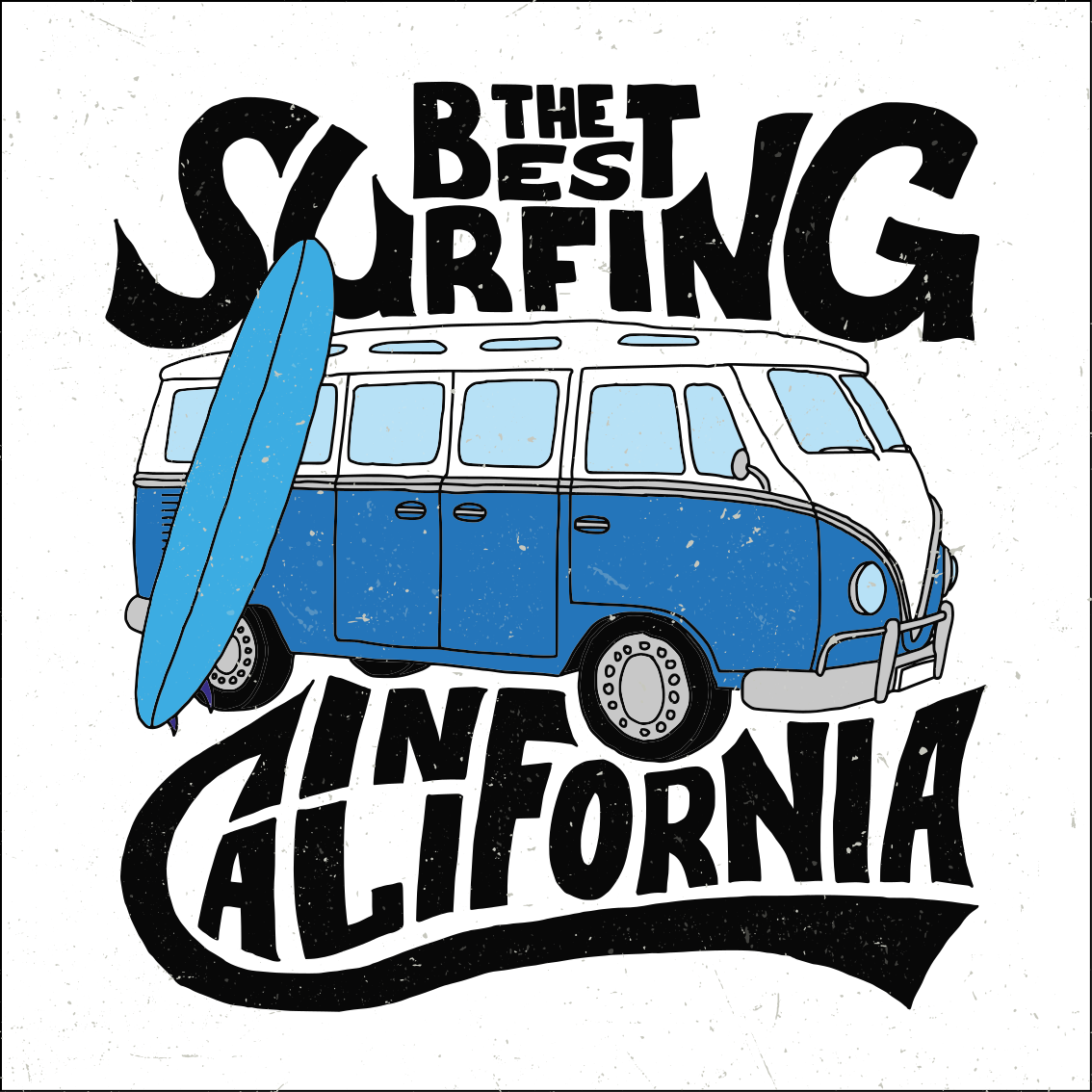 Posters sport surfing kalifornien van - Tenstickers