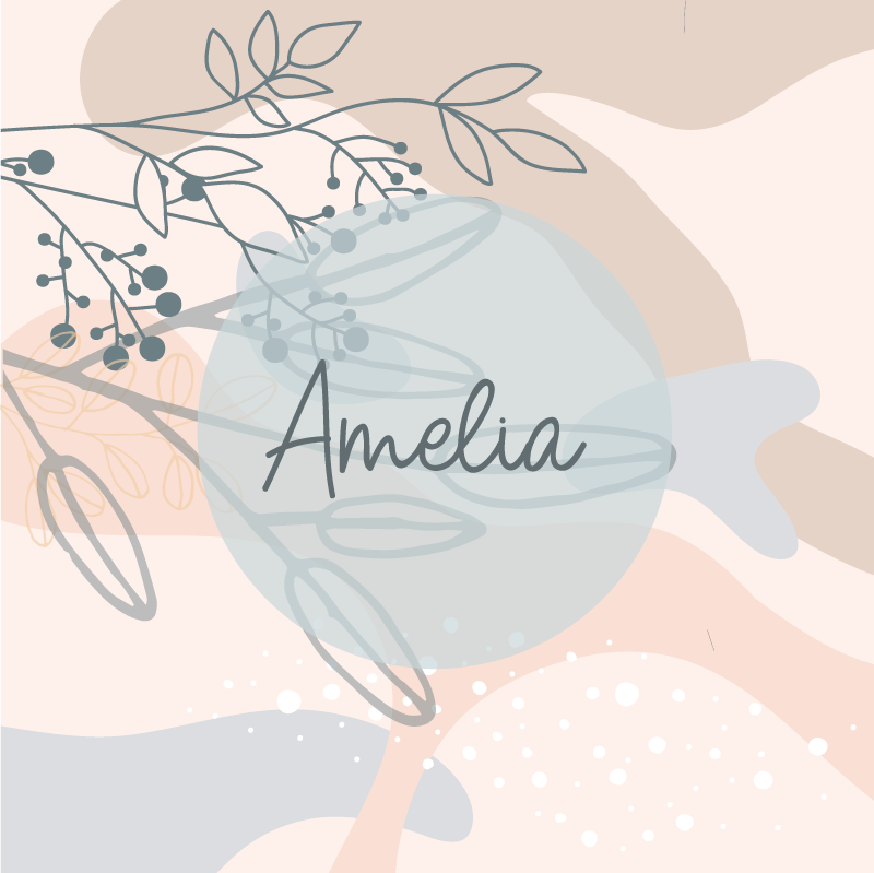 Personliga posters amelia's personliga print - Tenstickers