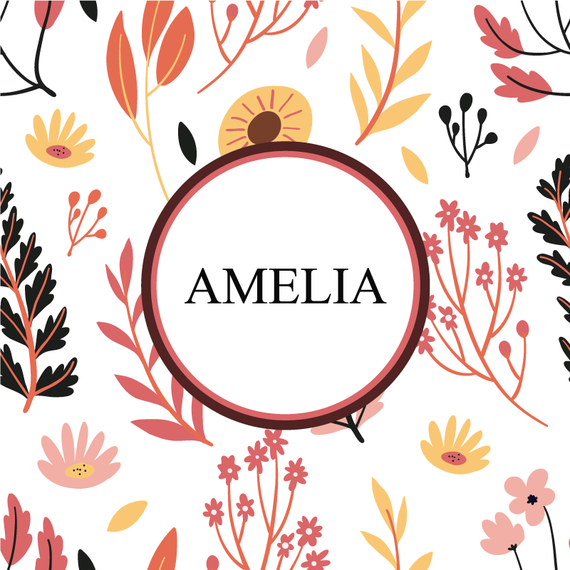 Personliga posters med personlig blommönsterdesign - Tenstickers