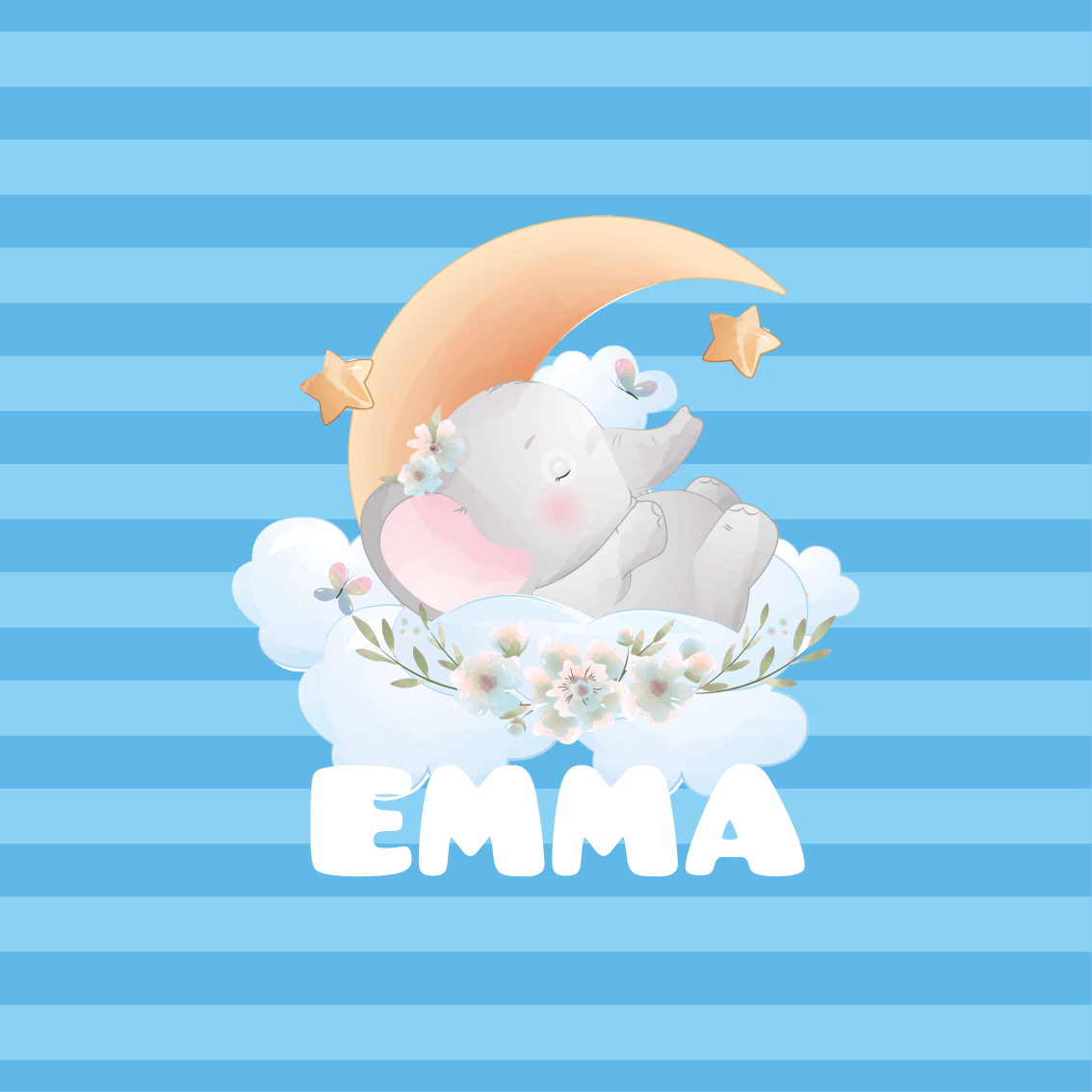 Personliga posters drömmar om en sovande elefant - Tenstickers