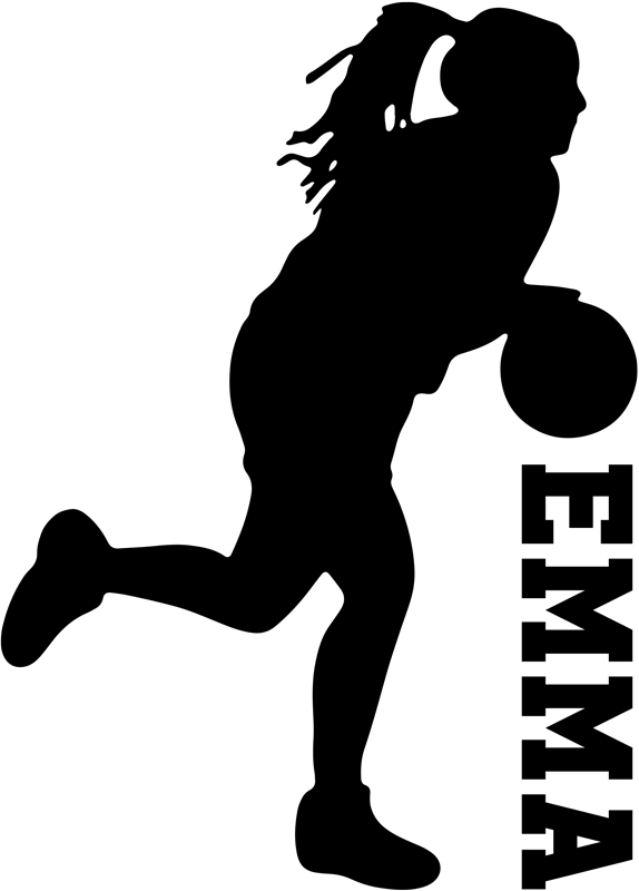Poster basketboll med namn - Tenstickers
