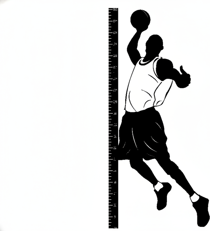 Poster basketboll väggdekor mätare basket - Tenstickers