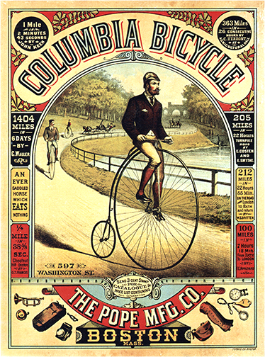 Poster cykling vintage affisch cyklar - Tenstickers