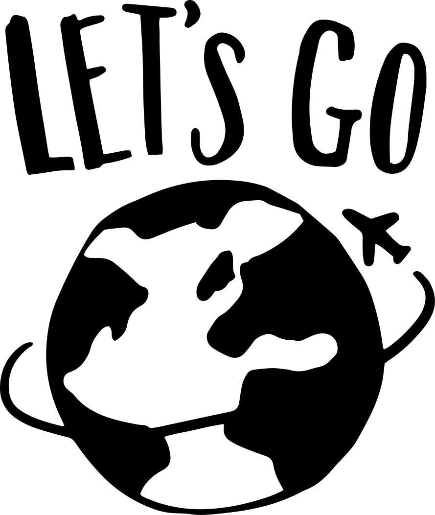 Världskarta poster mundo låt oss gå - Tenstickers