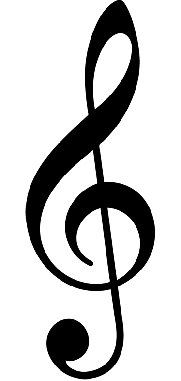 Musik posters väggskivor med g-klav - Tenstickers