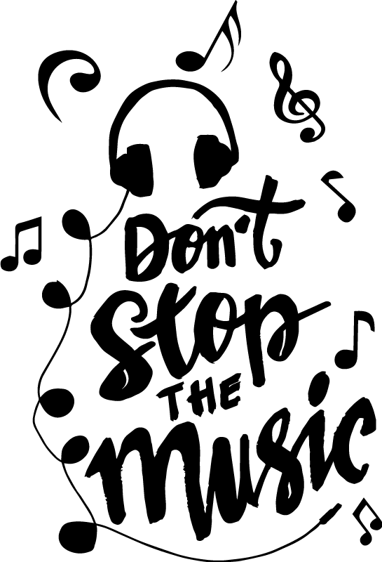 Musik posters med texter av musikaliska noter - Tenstickers