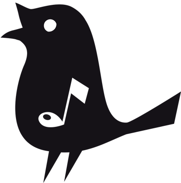Musik posters sångfågel dekorativ klistermärke - Tenstickers
