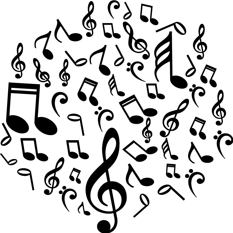 Musik posters vinyl noter - Tenstickers