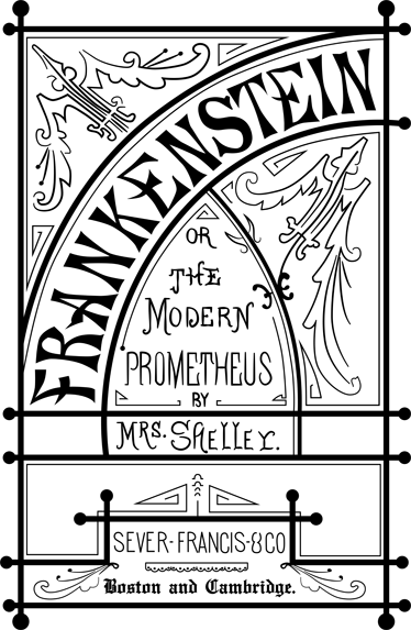 Poster vintage frankenstein bokdekorasjon - Tenstickers