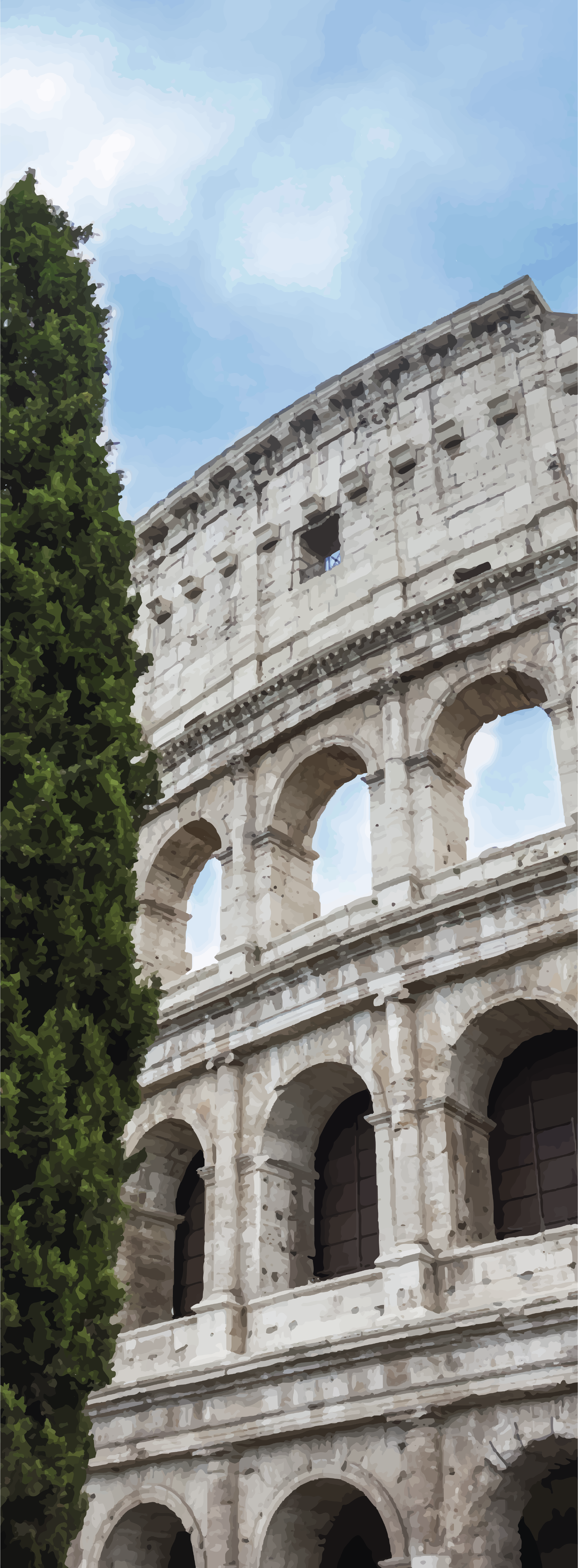 Affischer landskap roma - colosseum - Tenstickers