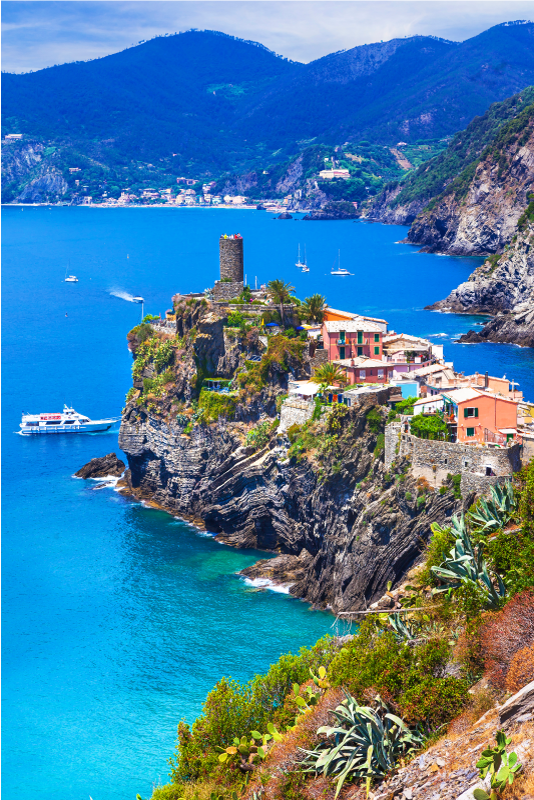 Affischer landskap realistisk italiensk cinque terre - Tenstickers