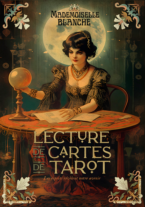 Poster vintage tarotläsningar - Tenstickers