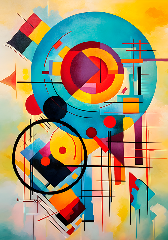Abstrakt poster abstrakt expressionism - Tenstickers