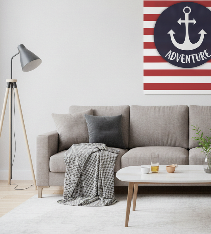 Poster ungdom med ankar som kan anpassas - Tenstickers