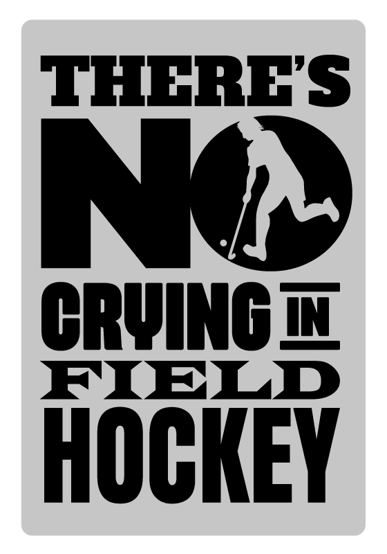 Poster text ingen gråt på hockeyplanen - Tenstickers