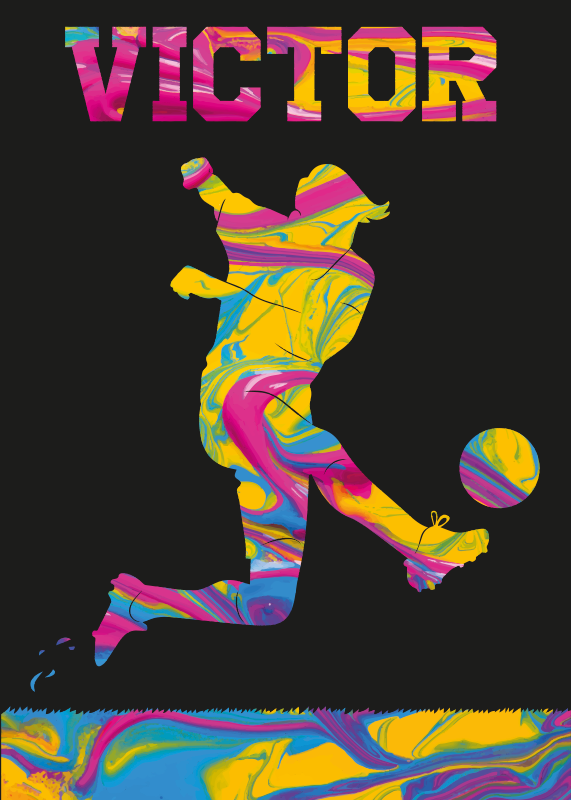 Fotbolls posters med fotbollsspelare och lag - Tenstickers