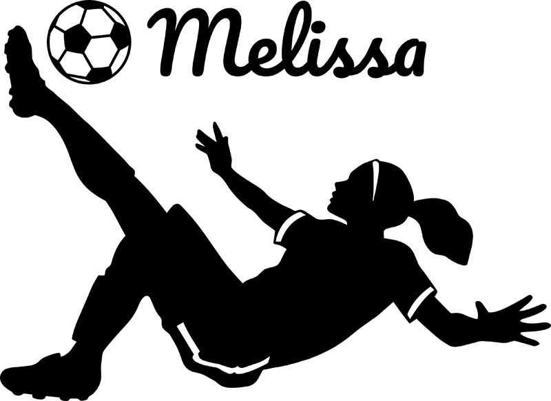 Fotbolls posters personliggjord kvinnlig fotbollsspelare - Tenstickers